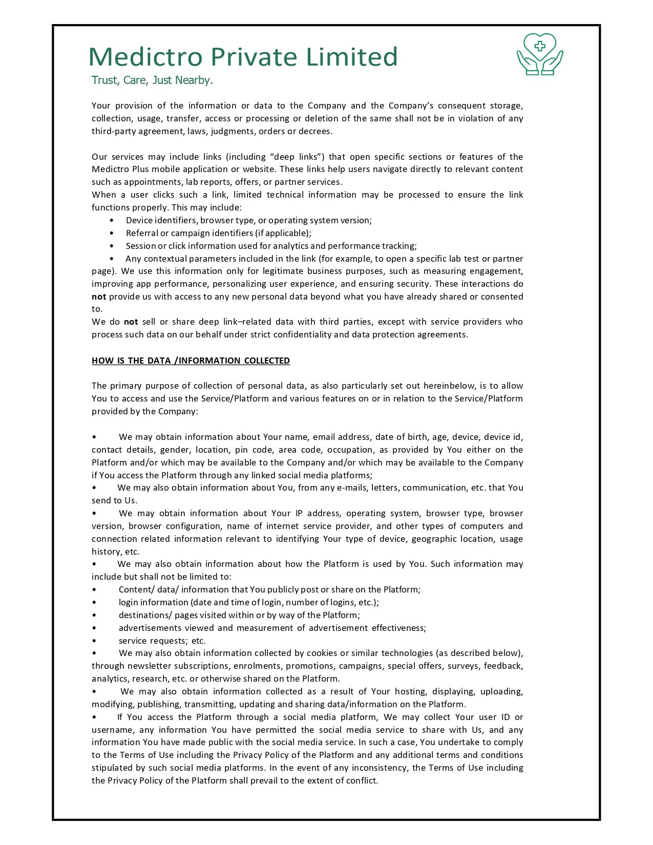 Privacy Policy Page 3